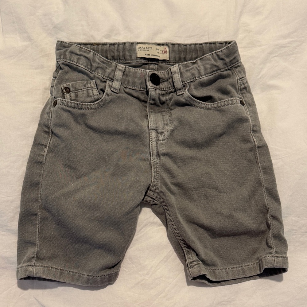 Zara boys grey denim shorts 5T